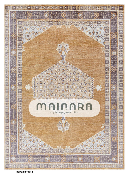 Karpet Tradisional (BR-T-0212) - Brown, Orange