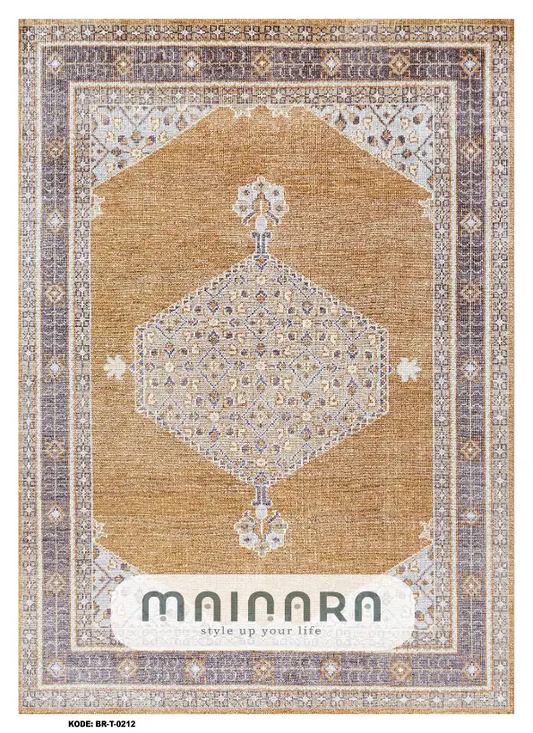 Karpet Tradisional (BR-T-0212) - Brown, Orange