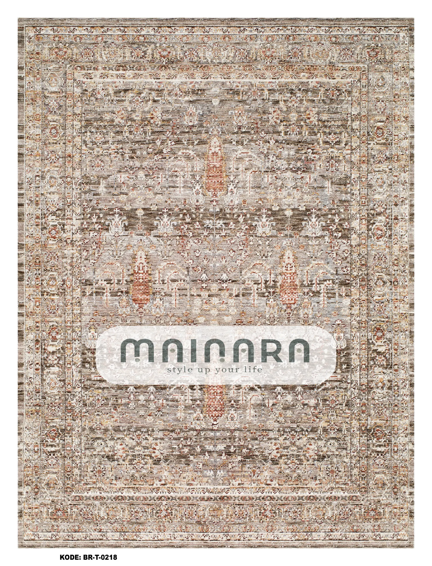 Karpet Tradisional (BR-T-0218) - Brown