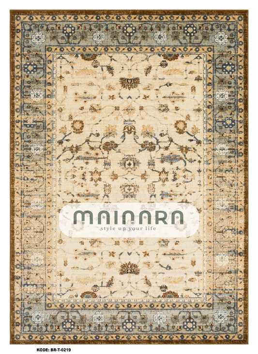 Karpet Tradisional (BR-T-0219) - Brown,Grey
