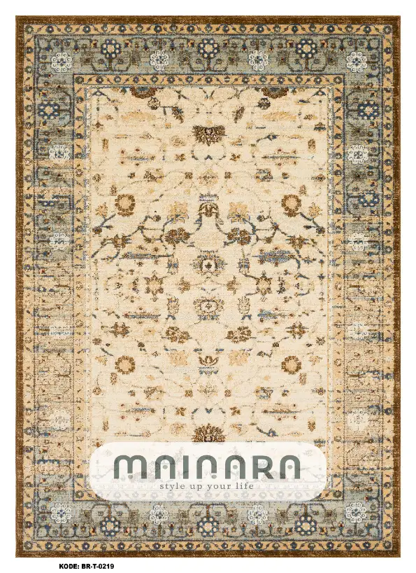 Karpet Tradisional (BR-T-0219) - Brown,Grey