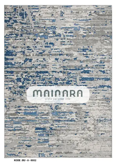 Karpet Abstrak (BU-A-0002) - Blue,Grey
