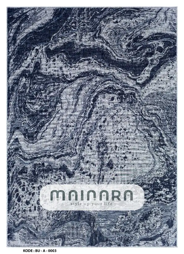 Karpet Abstrak (BU-A-0003) - Blue,Grey