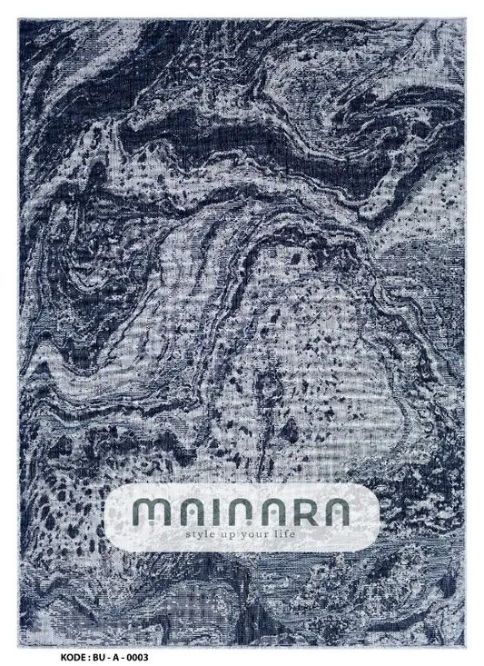 Karpet Abstrak (BU-A-0003) - Blue,Grey