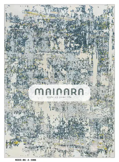 Karpet Abstrak (BU-A-0006) - Blue,Grey,Lime