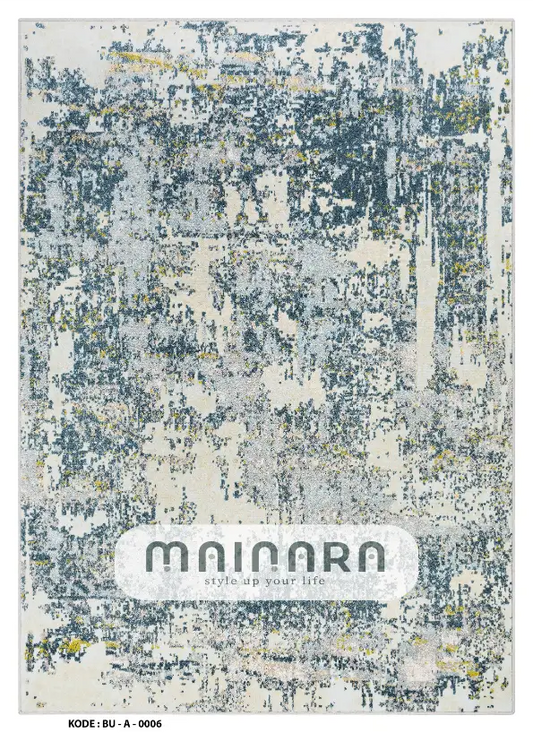 Karpet Abstrak (BU-A-0006) - Blue,Grey,Lime