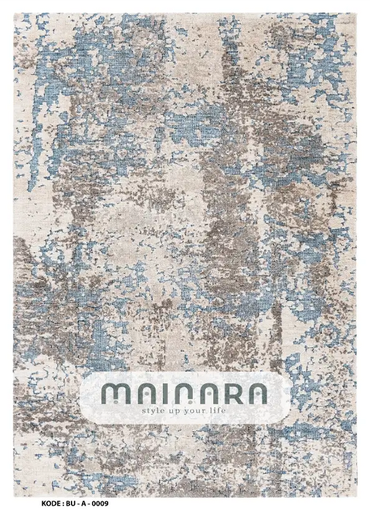 Karpet Abstrak (BU-A-0009) - Blue,Grey