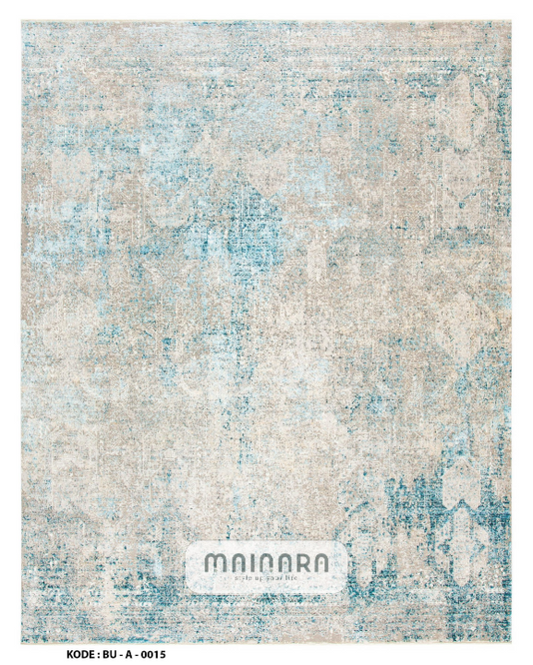 Karpet Abstrak (BU-A-0015) - Blue,Grey,Cream
