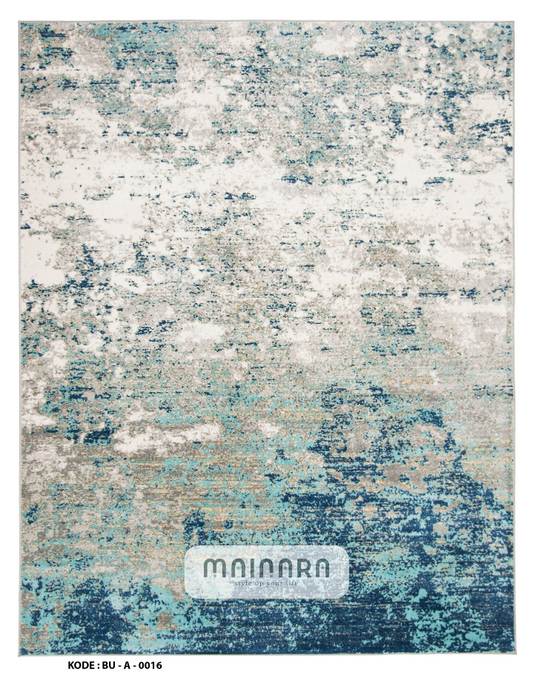Karpet Abstrak (BU-A-0016) - Blue,Grey