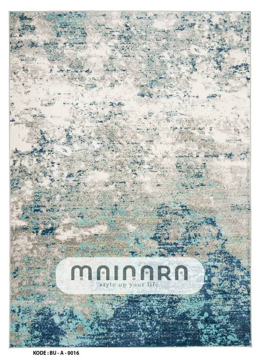 Karpet Abstrak (BU-A-0016) - Blue,Grey