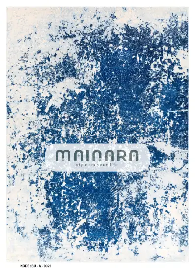 Karpet Abstrak (BU-A-0021) - Blue,White