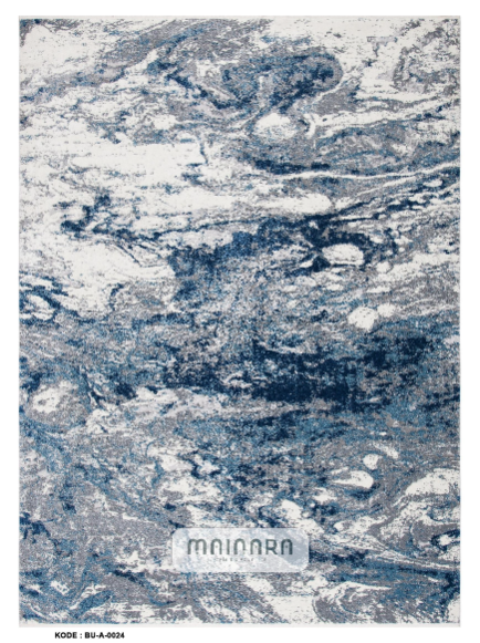 Karpet Abstrak (BU-A-0024) - Blue,Grey
