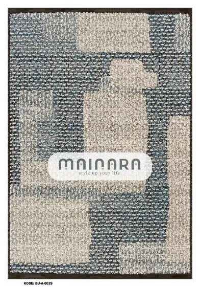 Karpet Abstrak (BU-A-0029) - Blue,Brown,Cream