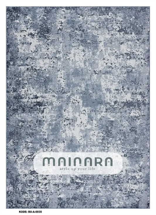 Karpet Abstrak (BU-A-0030) - Blue,Grey