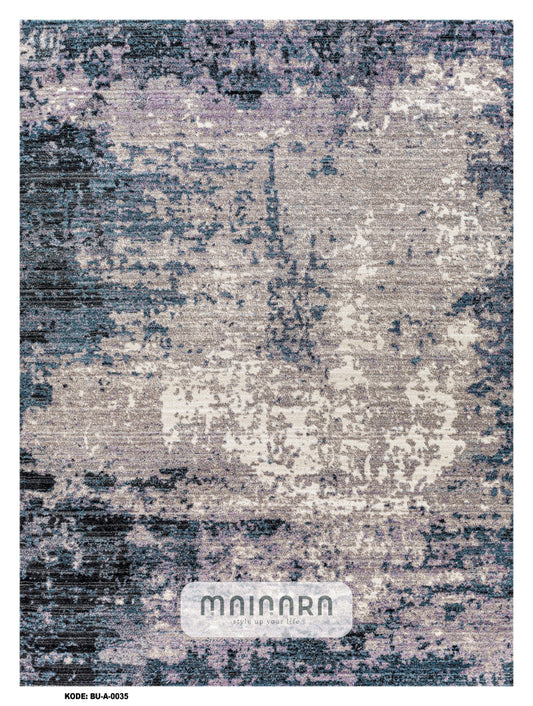 Karpet Abstrak (BU-A-0035) - Blue,Purple,Grey