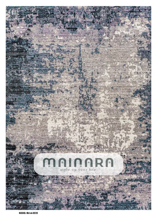 Karpet Abstrak (BU-A-0035) - Blue,Purple,Grey