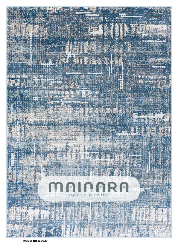 Karpet Abstrak (BU-A-0037) - Blue