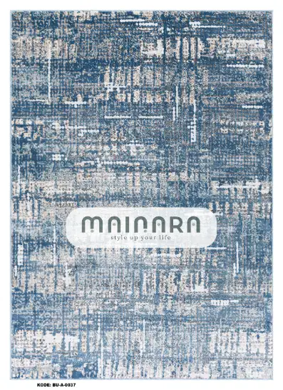 Karpet Abstrak (BU-A-0037) - Blue