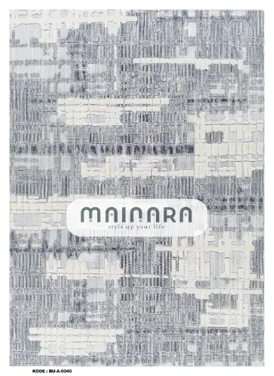 Karpet Abstrak (BU-A-0040) - Blue,Grey