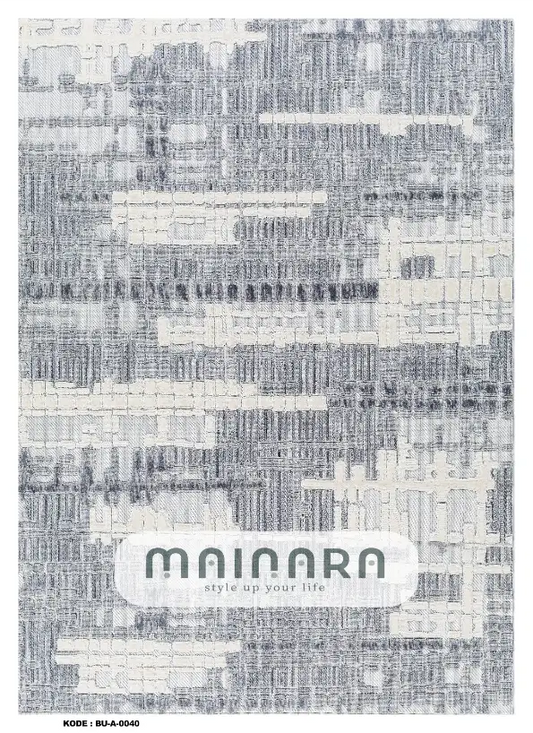 Karpet Abstrak (BU-A-0040) - Blue,Grey