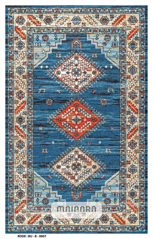 Karpet Bohemian (BU-B-0007) - Blue