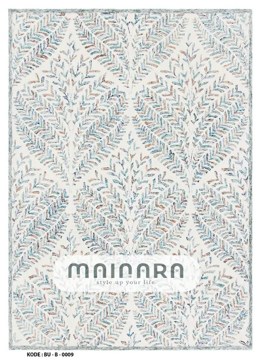 Karpet Bohemian (BU-B-0009) - Blue,Cream,Brown