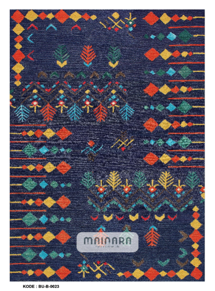 Karpet Bohemian (BU-B-0023) - Blue,Yellow,Orange,Green