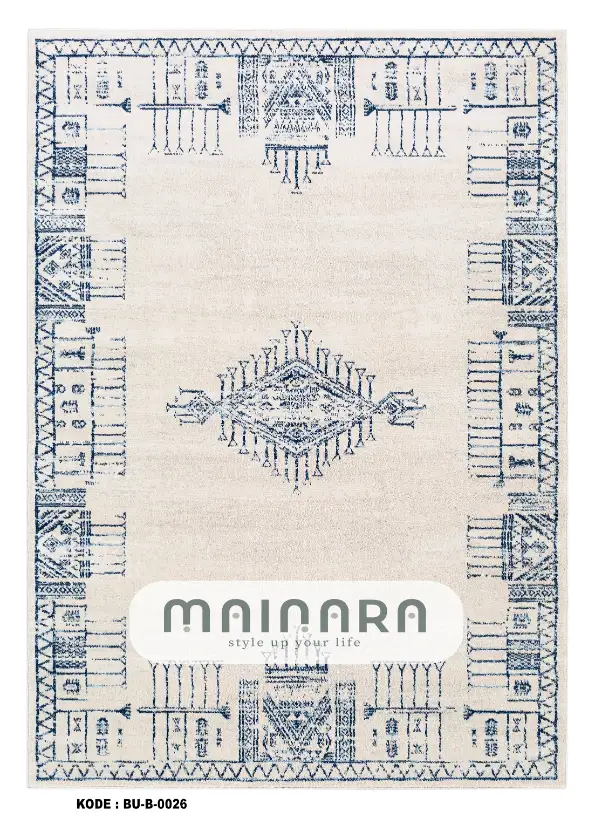 Karpet Bohemian (BU-B-0026) - Blue