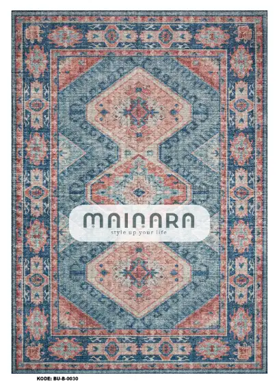 Karpet Bohemian (BU-B-0030) - Blue,Orange,Pink