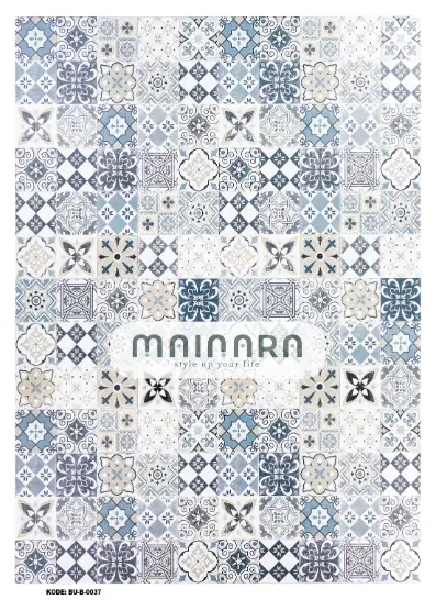 Karpet Bohemian (BU-B-0037) - Blue,Grey