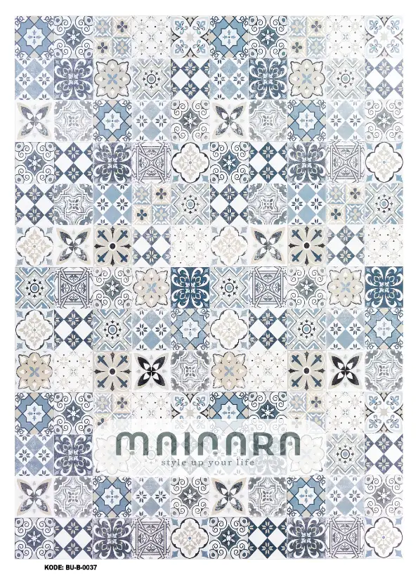 Karpet Bohemian (BU-B-0037) - Blue,Grey
