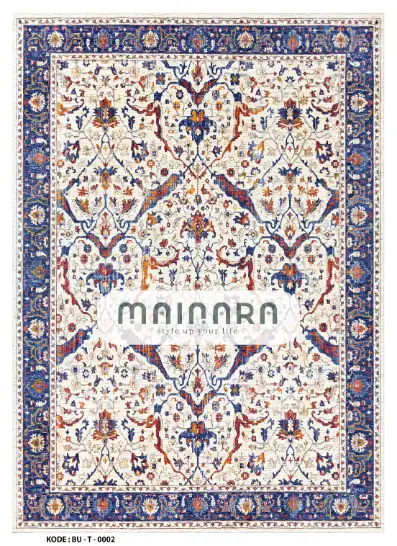 Karpet Tradisional (BU-T-0002) - Blue,Orange