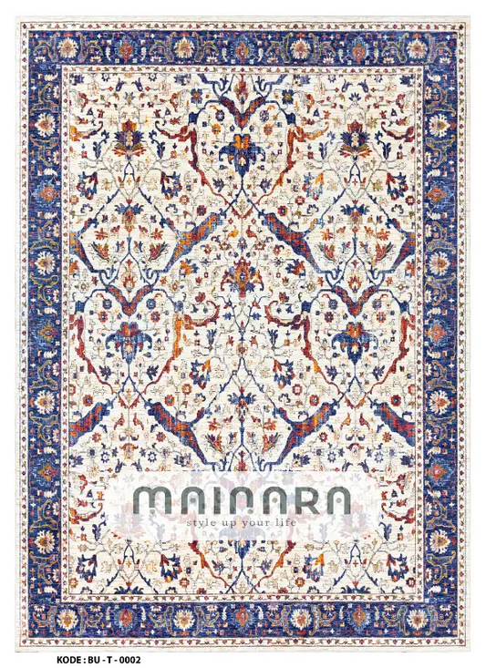 Karpet Tradisional (BU-T-0002) - Blue,Orange