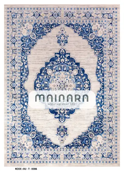 Karpet Tradisional (BU-T-0006) - Blue,Grey