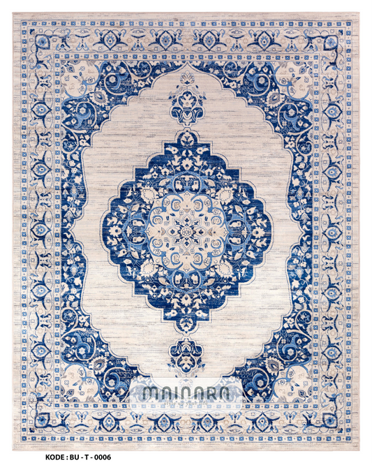 Karpet Tradisional (BU-T-0006) - Blue,Grey