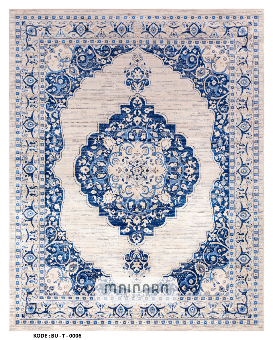 Karpet Tradisional (BU-T-0006) - Blue,Grey