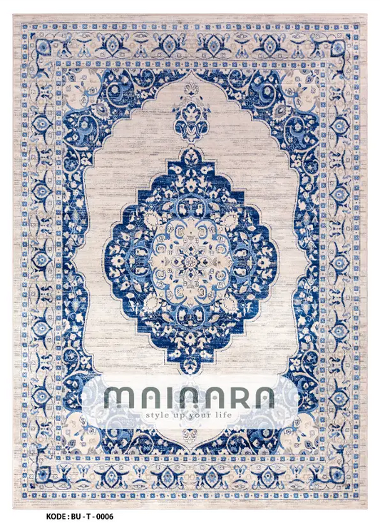 Karpet Tradisional (BU-T-0006) - Blue,Grey