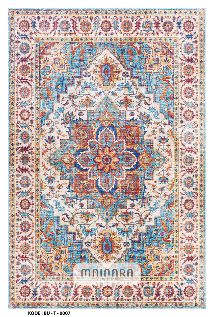 Karpet Tradisional (BU-T-0007) - Blue,Red