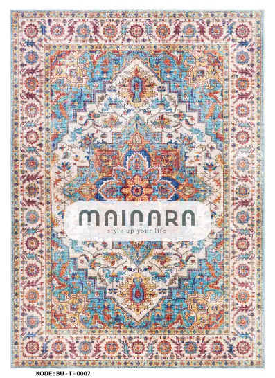 Karpet Tradisional (BU-T-0007) - Blue,Red,Orange,Yellow,Purpel