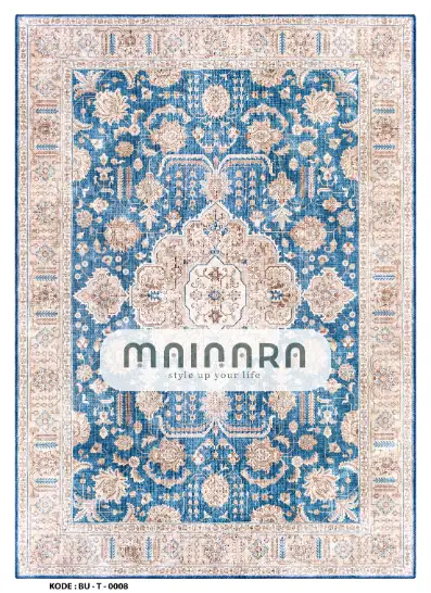 Karpet Tradisional (BU-T-0008) - Blue,Gold