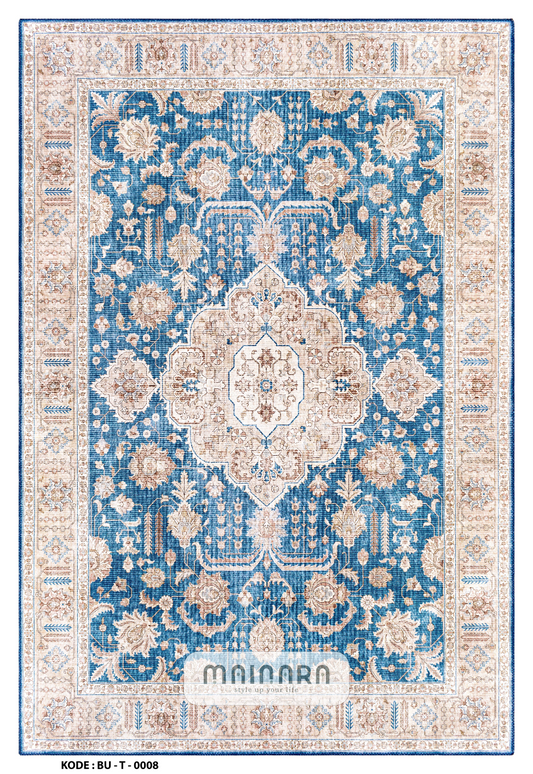 Karpet Tradisional (BU-T-0008) - Blue,Gold