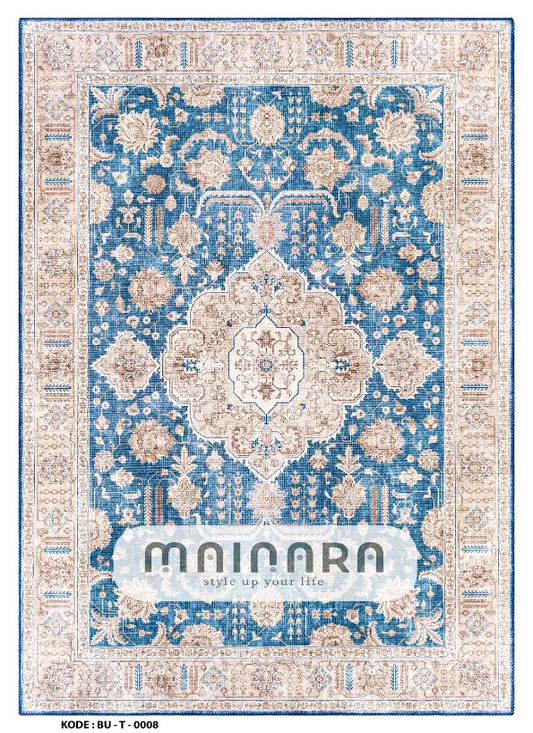 Karpet Tradisional (BU-T-0008) - Blue,Gold