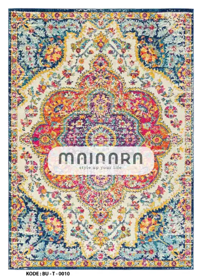Karpet Tradisional (BU-T-0010) - Blue,Orange,Pink