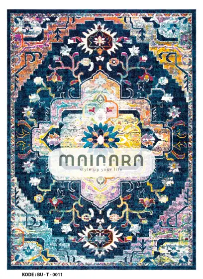 Karpet Tradisional (BU-T-0011) - Blue,Orange,Yellow,Purpel,Pink