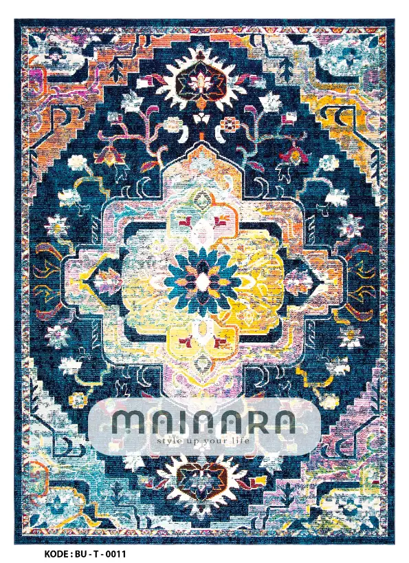 Karpet Tradisional (BU-T-0011) - Blue,Orange,Yellow,Purpel,Pink