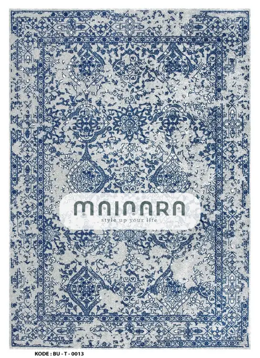 Karpet Tradisional (BU-T-0013) - Blue,Grey