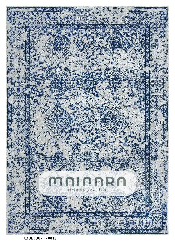 Karpet Tradisional (BU-T-0013) - Blue,Grey