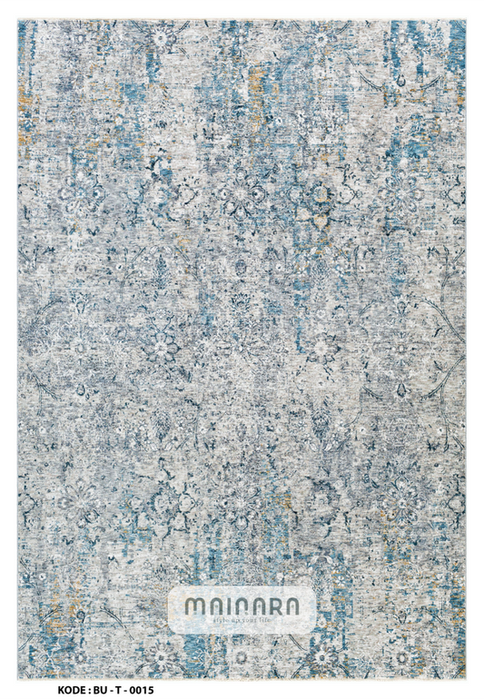Karpet Tradisional (BU-T-0015) - Blue,Grey