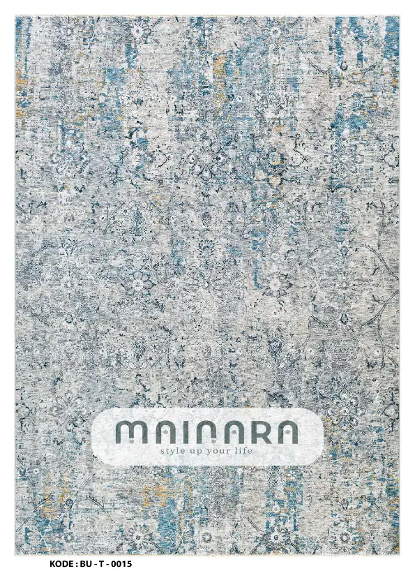 Karpet Tradisional (BU-T-0015) - Blue,Grey