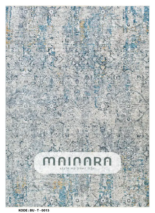 Karpet Tradisional (BU-T-0015) - Blue,Grey